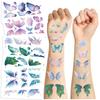 New Cartoon Ins Butterfly Series Tattoo Stickers Can Waterproof Party Gift Funny Face Stickers