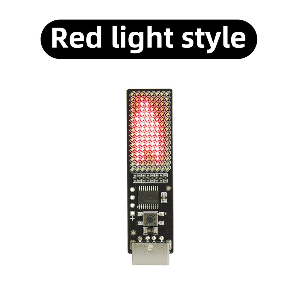 Светодиодная матрица 8x16, питание от USB 5 В, динамический эффект пламени свечи, лампа с обратным отсчетом и эффектом текущей воды, для DIY декора