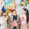 Конусные праздничные колпаки Разноцветные металлизированные фольгированные колпаки для дня рождения Набор конусных колпаков из металлической фольги с эластичной резинкой В 5 цветах
