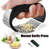 Multi-function Manual Stainless Steel Garlic Presses Grinder Slicer Cutter