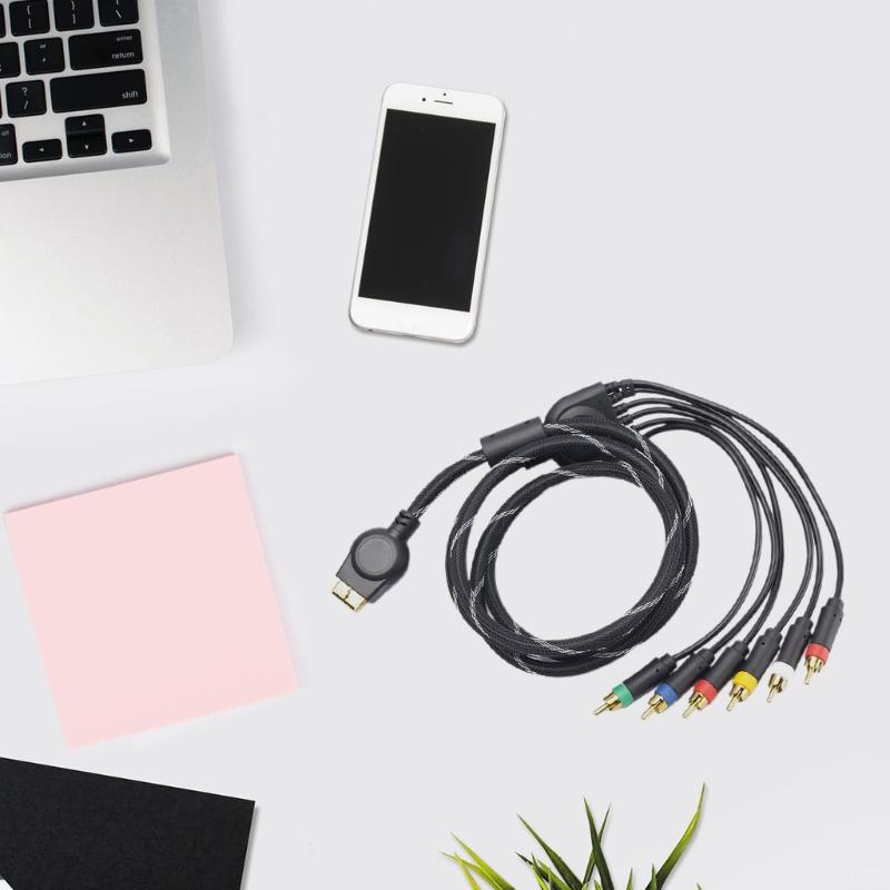 Component AV Cable High Resolution HDTV Component RCA Audio Video Cable for for Gaming Console