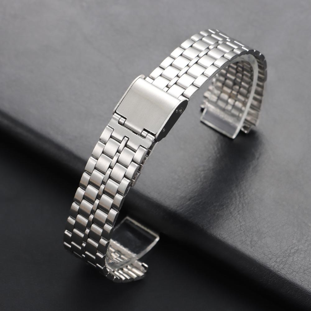 Ремешок из нержавеющей стали 18 мм для Casio для F91W F84/105/108 A158/168 AE1200/1300 B650 AQ230 Ремешок для часов Ультратонкие металлические браслеты