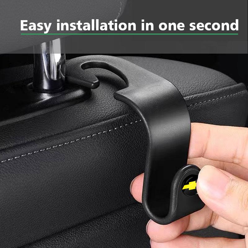 AABHM1 1/2pcs Universal Car Seat Hook Multifunctional Storage Hanger for Chevrolet Equinox Trax Camaro Cruze Malibu Sail Spark Captiva