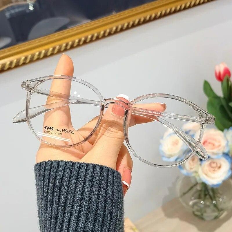 Новые модные женские круглые анти-синие очки для защиты глаз