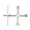 1pcs 4 In 1 Meter Box Key Gas Key Utility Key, for Mail Box, Elevator, Electrical Cupboard Box, Train Door, Water Meter Valve