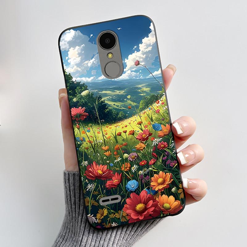 Чехол для LG K4 2017 X230/LG K8 2017 X300 Тонкий Чехол Эстетичный Роскошный Милый Крутой Мальчики Девочки Черный Матовый Мягкий Силикон Задняя Крышка