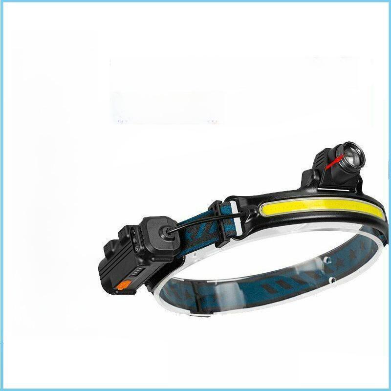 Светодиодная фара XPG+COB: USB-зарядка, датчик масштабирования, многофункциональный для рыбалки на открытом воздухе