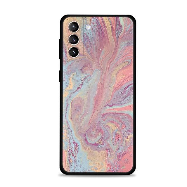 Чехол для Samsung Galaxy S22 S21 S20 Ultra Fe S10 S9 S8 Plus S10e Note 20ultra 10plus, чехол Beauty Marble Gold Texture Quicksan