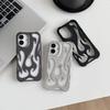 Теплоотвод для чехла iPhone Однотонный Полый Пламя Матовый Мягкий Чехол для Телефона Sier для iPhone 16 Pro