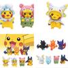 Adorable 7 Piece Pikachu Transformation Plush Toy Set Cute Cartoon Pvc Figures
