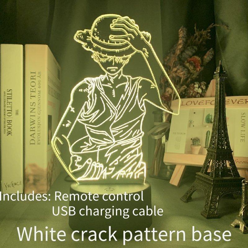 Unique Series Acrylic Night Light With Remote Control Touch Activation Features