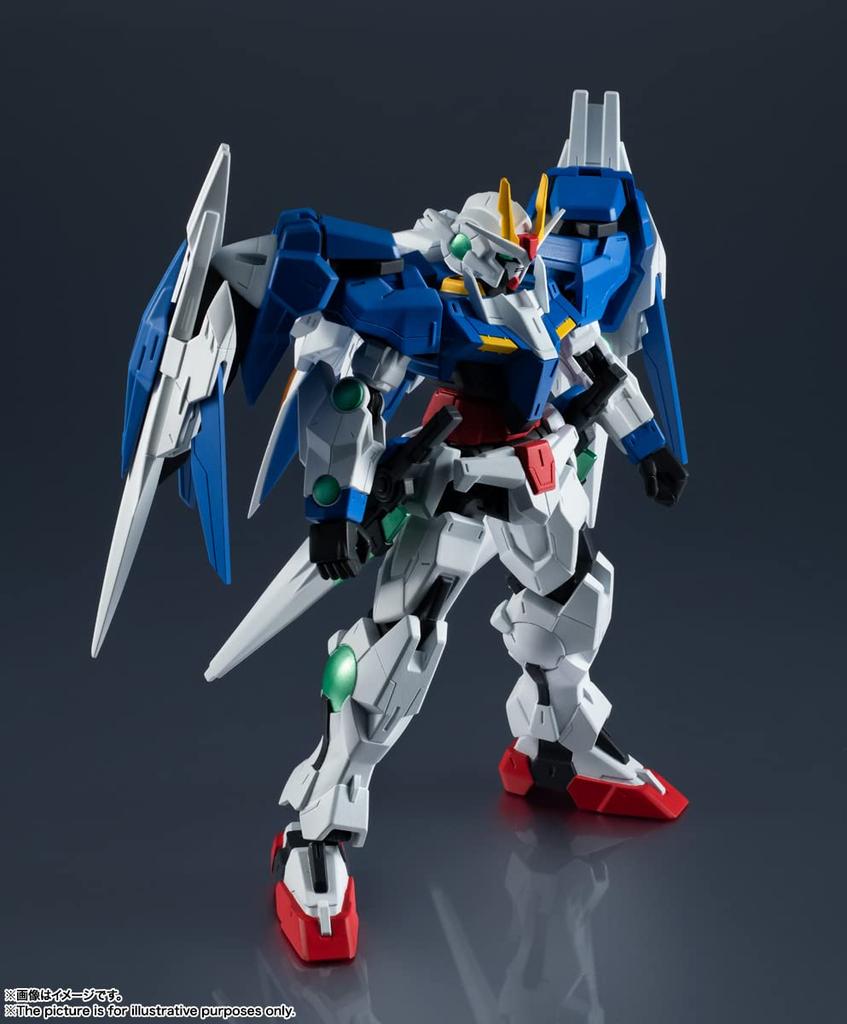 TAMASHII NATIONS GUNDAM UNIVERSE Mobile Suit Gundam 00 00 RAISER 150mm Painted Movable Figure GN-0000+GNR-010 Approx. ABS&PVC