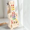 Wood Led Switch Light Melody Sound And Light Electronic Guitar Busy Board Children'S Montessori Early Education Educational Toys