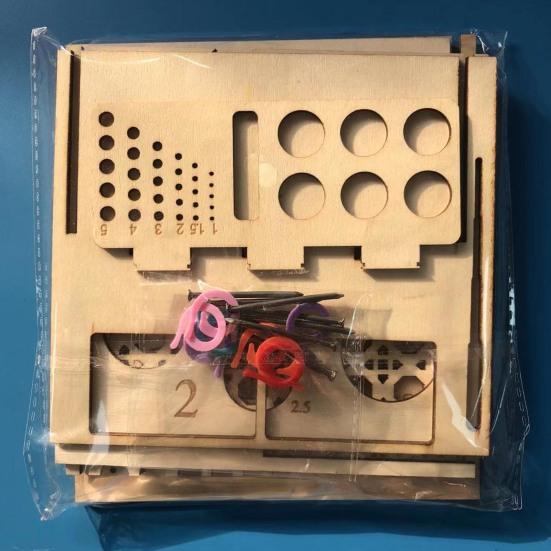 Деревянная миска для пряжи, многофункциональная пряжа для вязания, настольный ящик для хранения шаров, инструменты для вязания крючком, аксессуары