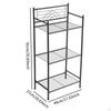 Standing Storage Shelf Unit Wire Shelving Utility Multipurpose Holder Organizer 3 Tier