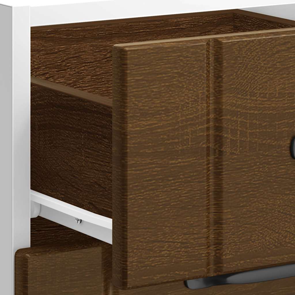 Kitchen Base Cabinet Lucca Brown Oak Effect Particleboard