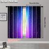 2 шт. Звездное небо Космические затемняющие шторы Сине-фиолетовые Космические полиэстеровые шторы Для жилых помещений Машинная стирка