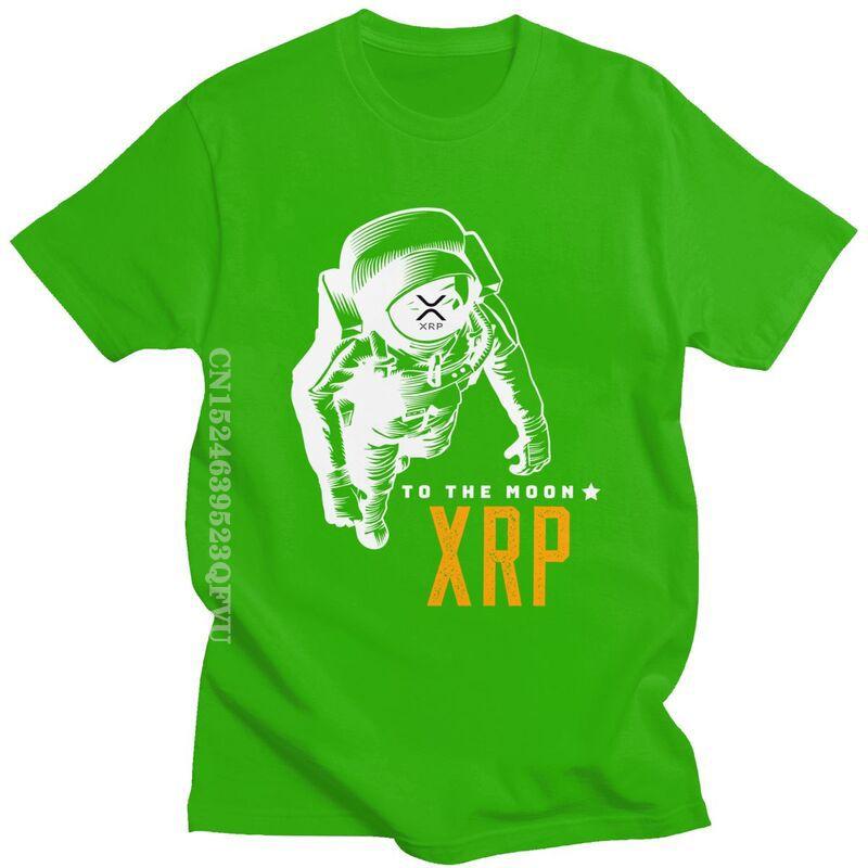 Крутые Потрясающие Волна XRP Луна Футболки Мужские Уличная Одежда Мужские Биткоин Крипто Футболка Уличная Одежда Футболка Оверсайз Хлопковая Футболка Харадзюку