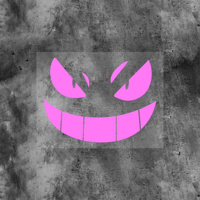 Creative Devil Smiley Car Stickers Electric Car Motorcycle Motorcycle Body Modification Stickers Fuel Tank Helmet Decoration