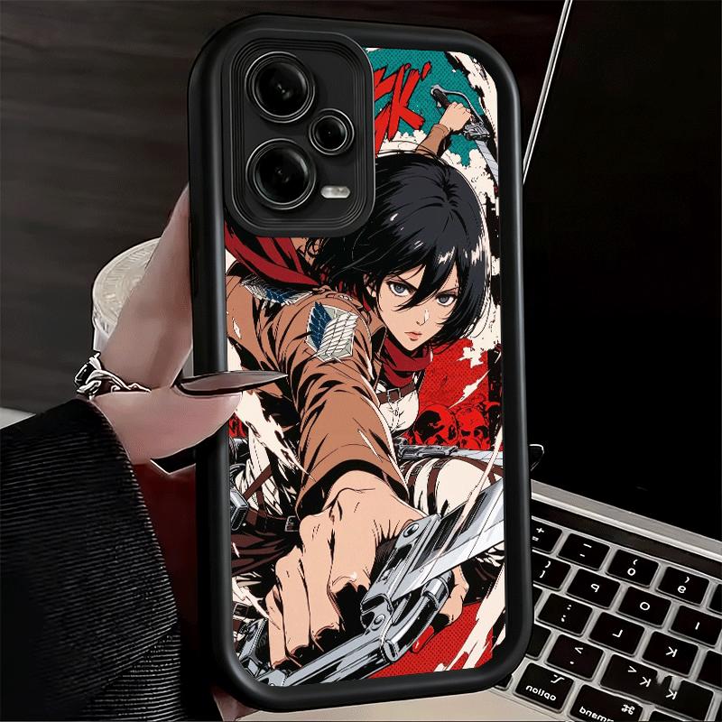 Чехол для телефона для Xiaomi Redmi Note 15 14 13 Pro Plus A-Attack On T-Titan Микаса Оболочка 12S 11 11S 11T 5G 14S Мягкий силикон Funda