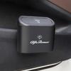 Hanging Car Trash Can Auto Emblem Garbage Box For Alfa Romeo Giulia Stelvio Giulietta 156 159 147 Mito Tonale Brera Disco VolantGQ7