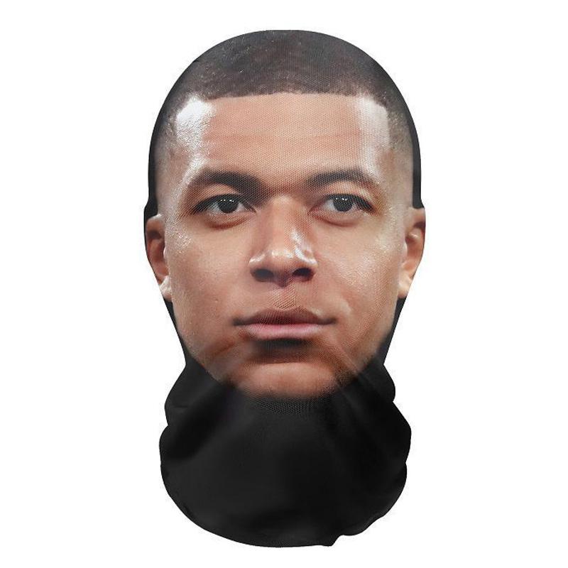 3D Seamless Mask Realistic Face Masks Funny Face Printed Head Scarf Cosplay Role Play Prop Dress Up Facemask Balaclava Headgear