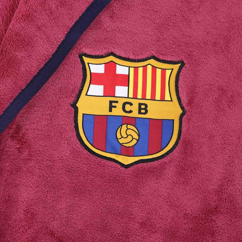 FC Barcelona Boys Crest Fleece Dressing Gown