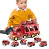 Dudode Police Truck Toy for a Fire a Great Gift for Perfect for Birthdays and Christmas Fire 7-in-1 Friction-Powered Kids, 7-in-1 Truck, Boys, (7-in-1