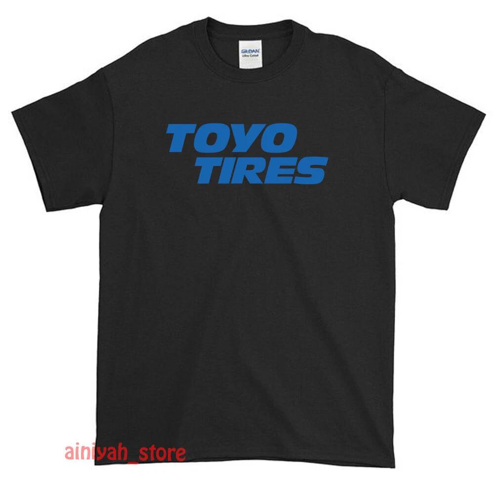 Новая мужская футболка с забавным логотипом шин Toyo, размер S-XXL (США)