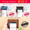 Мужской кошелек из натуральной кожи с блокировкой Rfid, тройной кошелек, винтажный тонкий короткий многофункциональный ID держатель для кредитных карт, мужской кошелек для денег