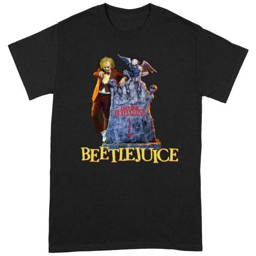 Beetlejuice Unisex Adult Here Lies T-Shirt