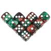10Pcs Polyhedral Dices Set 6 Sided D6 16mm for DND Props Games Party Accessaries Mixed Color Dices