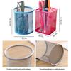 Iron Round Multifunctional Pen Holder – Large Capacity Metal Desktop Storage Organizer