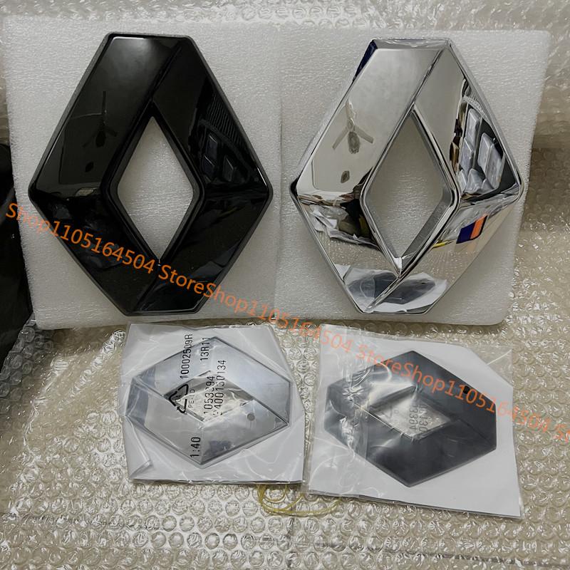 1pcs 19.5x16cm 3D ABS Emblem Car Front Sticker Rear Trunk Badge For Renault Grand Scenic XMOD Megane Clio 4 Laguna 2 3 Coupe RS AA15