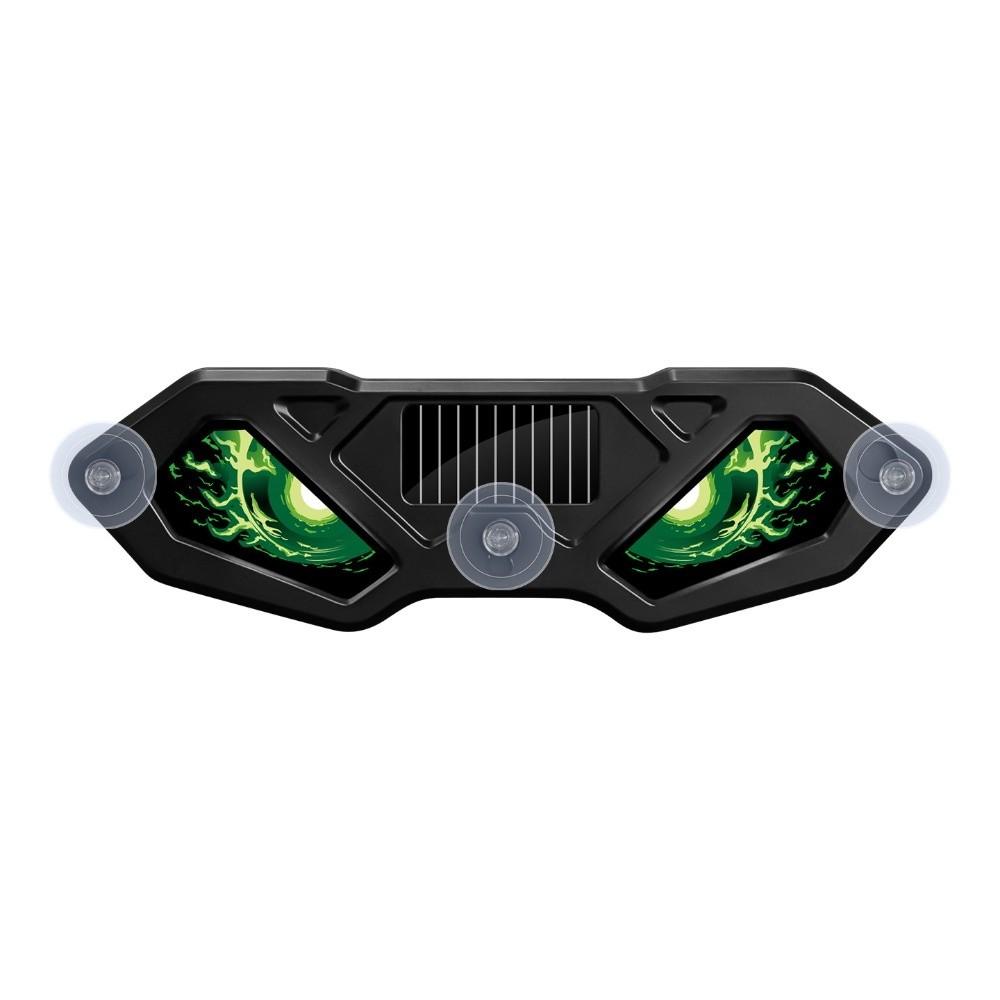 Dynamic Display Solar LED Devil Eyes Car Lights Solar Powered Car Warning Light  Windshield