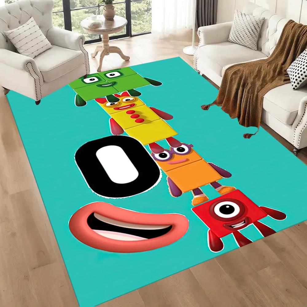 Numberblocks Floor Rug Office Rug Suitable for Hallway Decorate room Playrooms Kitchen Antislip Carpet Anime Office Decor