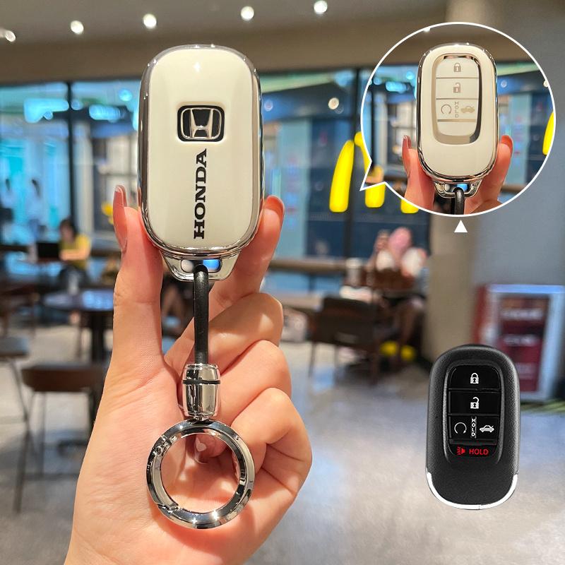 New TPU Car Remote Key Case Cover Holder Shell Fob For Honda Civic 11th 2022 5 Buttons Protector Holder Fob Keyless Accessories