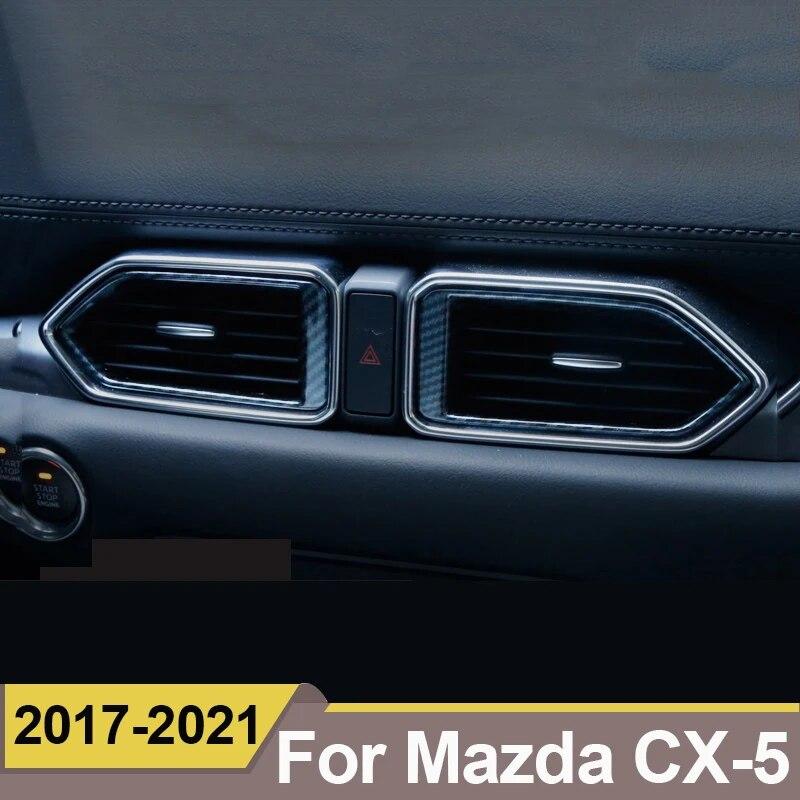For Mazda CX-5 CX5 CX 5 2017 2018 Car Dashboard Air Vent Trim Cover Outlet Bezel Frame Garnish Molding Surround