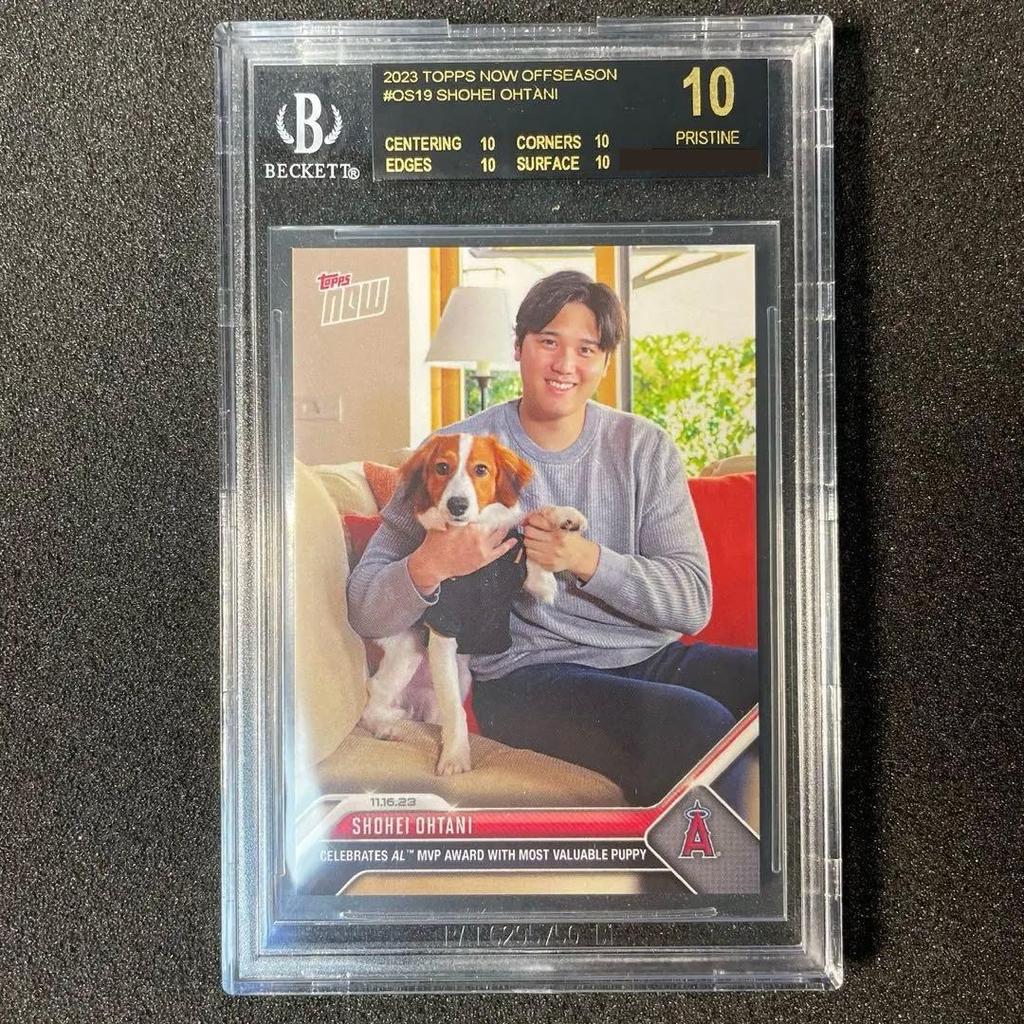 Used 2023 Topps Now Shohei Otani Decopin OS19 BGS PSA10