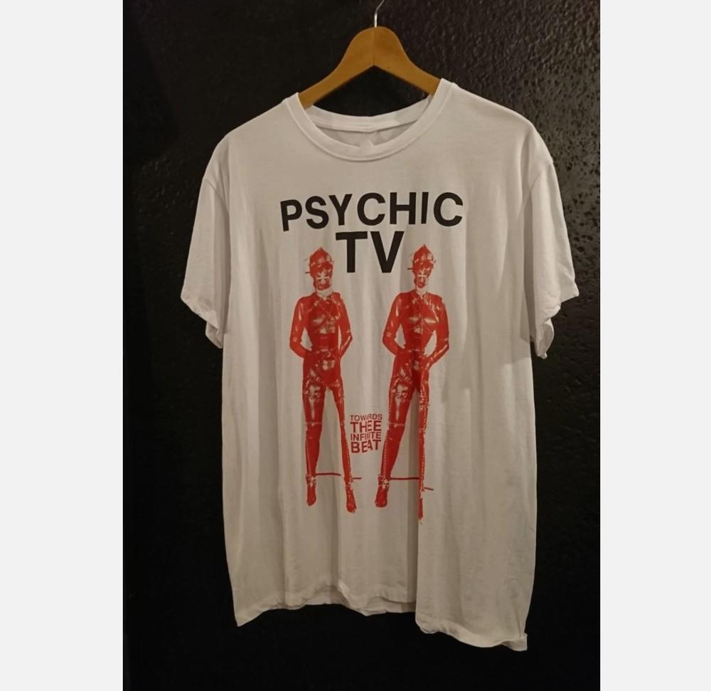 Psychic TV Band Collection Album S to 5XL White Tshirt Unisex T-Shirt
