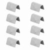 8Pcs Car Wind Rain Deflector Channel Stainless Steel Fixing Retaining Clips Fit for HEKO G3