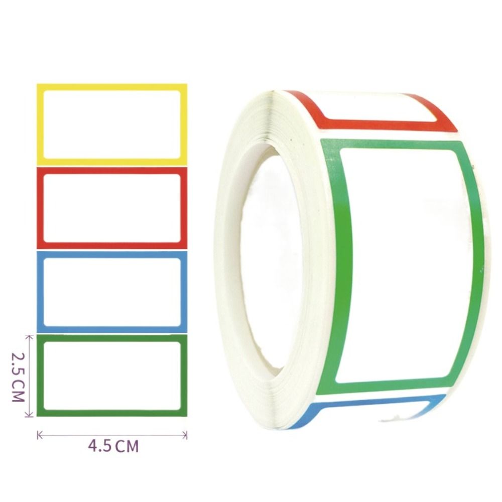 Colorful Name Tag Labels Sticker Category Labelling Sticker High Quality Labels Sticker