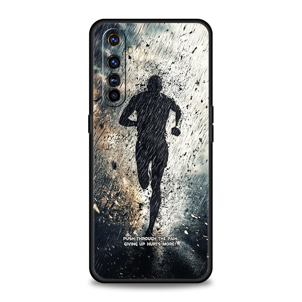 Чехол для телефона с принтом "Бег марафона" для Realme 16 15T 14 13 12 11 10 4G 9 8 5G Pro Plus C21 C25 C35 GT5 GT3 GT2 Neo 2 3 3T 5