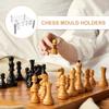 Chess Piece Holder for DIY Silicone Molds Customizable Chess Game Piece Holders Innovative DIY Silicone Mold Stand Rack