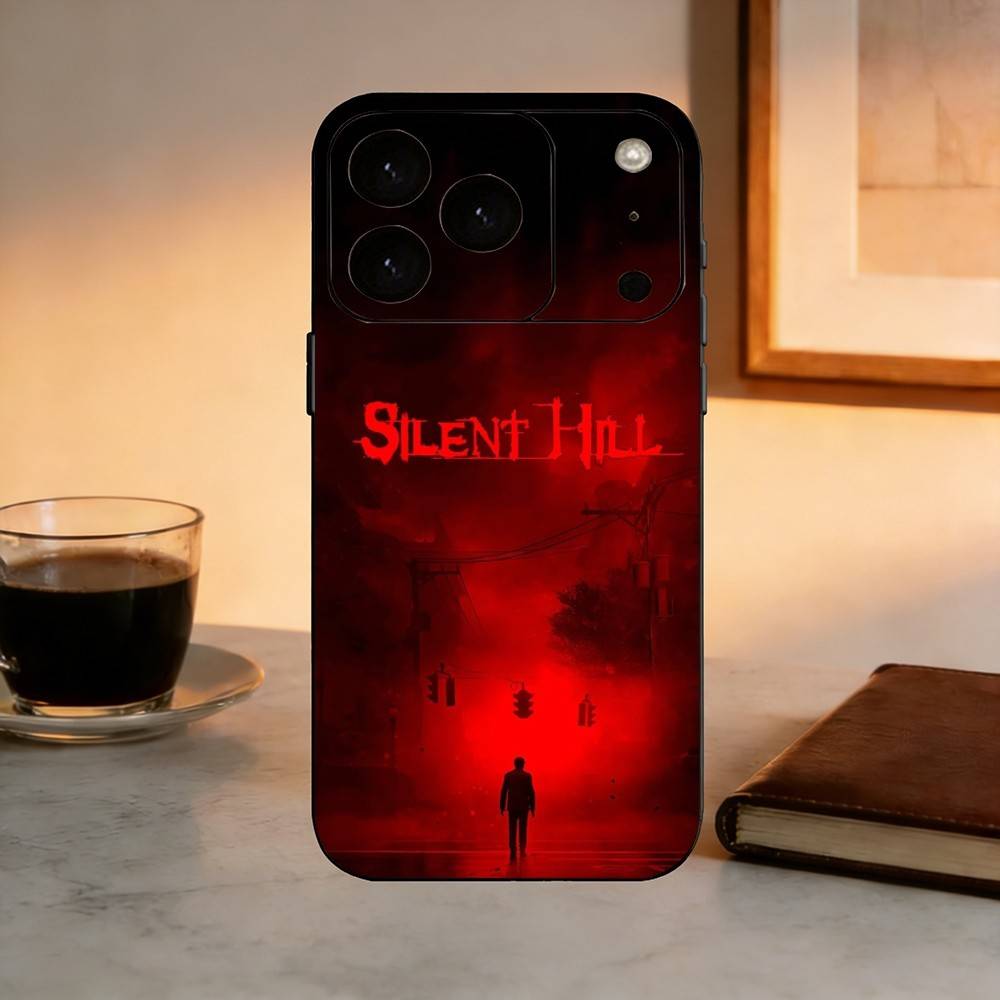 Игры Silent Hill Ужасы Чехол для телефона Для iPhone 17,16,15,14,13,12,11 Plus,Pro Max,XS,Мягкий силиконовый черный чехол