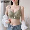 Summer Lingerie Women's Underwire Gathering Bra Adjustable Large Size Thin Bra