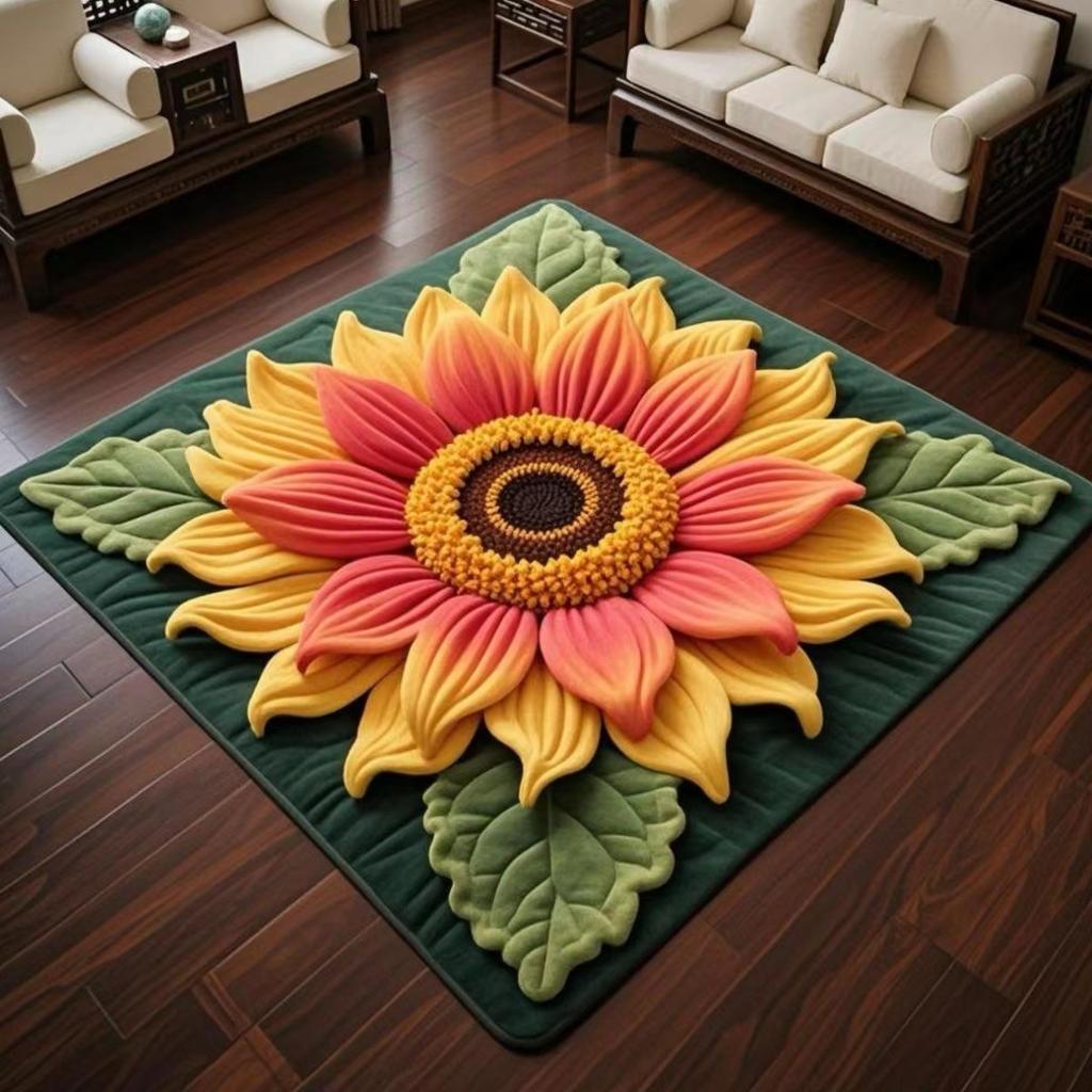 Ковер Подсолнух Ковер для гостиной Грязеотталкивающий Коврик под журнальный столик Коврик для пола Коврик для прихожей