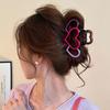 Контрастные цветные заколки для волос в форме сердца для женщин, зажим-краб для волос, заколки-невидимки, заколки-бабочки, аксессуары для волос для девочек, головные уборы, подарки