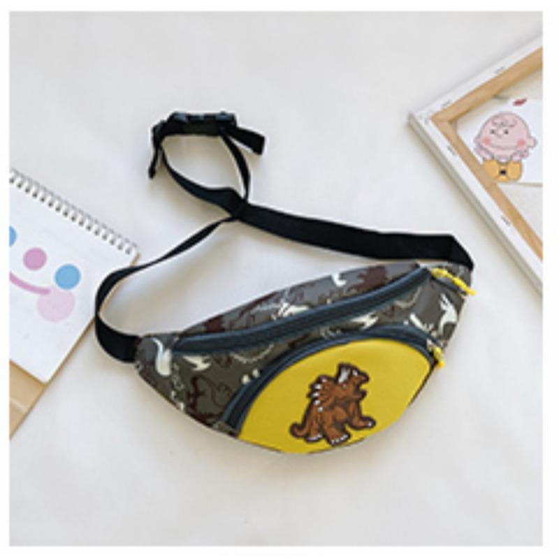 Модная маленькая детская сумка с милым мультяшным динозавром, поясная сумка в стиле вестерн, сумка через плечо