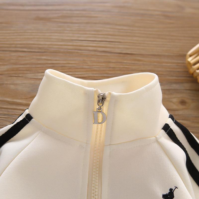 Boys' Embroidered Autumn Two-Piece Sportswear Set - 2025 New Style